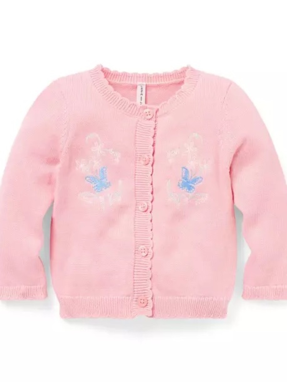 Janie and Jack Pink Butterfly Knit Cardigan and Pant Set- BRAND NEW